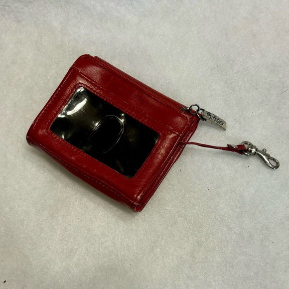 Fossil Vintage Red Leather Trifold ID Wallet - Picture 2 of 16